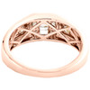 10K Rose Gold Baguette Diamond Men's Wedding Band Anniversary Ring 0.37 Ct.