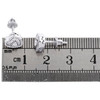 ohrstecker aus 925er-Sterlingsilber, Wunderset, Diamant-Mini-Herz, 8 mm, 1/4 ct.