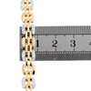 10K Yellow Gold Round Diamond Rail Road Link 8.50" Statement Bracelet 1.50 CT.