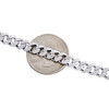 Collar cubano Miami de moissanita de plata de ley de 5 mm, cadena con juego de puntas de 18" y 6,19 ct