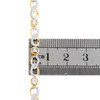 10 k gult guld rund diamant infinity link statement 5 mm fancy armband 1/2 ct.