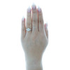 10K Rose Gold Diamond Oval Halo w/ Infinity Braid Engagement Ring 0.15 Ct.