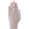 bracelet fantaisie en or tricolore 14 carats unisexe 4 mm taille diamant solide lien figaro 7"
