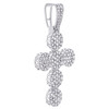 10K White Gold Round Diamond Religious Cross Pendant 1.90" Statement Charm 2 CT. 10K White Gold Round Diamond Religious Cross Pendant 1.90" Statement Charm 2 CT.