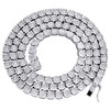 1 Row Necklace Genuine Diamond Link Chain 20" Mens 925 Sterling Silver 2.65 CT.
