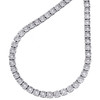 Collar de 1 hilera con cadena de eslabones de diamantes genuinos de 20" para hombre en plata de ley 925 de 2,65 ct.