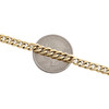 Bracelet cubain miami en or jaune 14 carats avec diamant et tête de panthère émeraude 5 mm 1,20 ct.