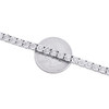 Weiße 1-reihige Halskette mit Diamant-Tennis-Choker-Gliederkette, 18-Zoll-Sterlingsilber, 2 ct.