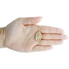 10K Yellow Gold Real Round Diamond Virgin Mother Mary Pendant 1.75" Charm 1/2 CT