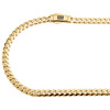 10K Yellow Gold High Polish 5mm Monaco / Cuban Link Chain Statement Necklace 16"