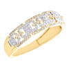 10K Yellow Gold Diamond Mens Mariner Chain Wedding Band Anniversary Ring 0.37 CT