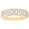 10K Yellow Gold Diamond Mens Mariner Chain Wedding Band Anniversary Ring 0.37 CT