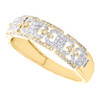 10K Yellow Gold Diamond Mens Mariner Chain Wedding Band Anniversary Ring 0.37 CT