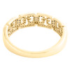 10K Yellow Gold Diamond Mens Mariner Chain Wedding Band Anniversary Ring 0.37 CT
