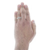 10K Yellow Gold Diamond Mens Mariner Chain Wedding Band Anniversary Ring 0.37 CT