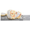 10K Yellow Gold Diamond Mens Enamel Bleeding Jesus Face w/ Crown Pendant 2.75 CT
