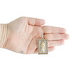 10K Yellow Gold Real Diamond Men's Greek Key St. Jude Medallion Pendant 1.50 CT