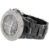 Reloj de diamantes para hombre IceTime Joe Rodeo JoJo cronógrafo de cerámica negra 1,50 ctw.