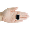 10K Yellow Gold Black Onyx & Diamond Rounded Dog Tag Pendant Men's Charm 3/4 CT