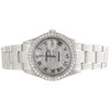 Mens Rolex Datejust 36mm Fully Iced Diamond Watch Oyster Stainless Steel 9.50 Ct