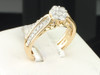 Ladies 14K Yellow Gold Diamond Engagement Ring Wedding Band Bridal Set 1.00 Ct.