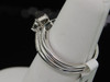 Ladies 10K White Gold Diamond Engagement Ring Bridal Wedding Set 0.25 Ct.