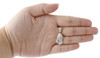 10K Yellow Gold Genuine Round Diamond Praying Hands Pendant Pave Charm 0.50 ct.