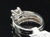 Diamond Princess Cut Bridal Engagement Ring Set White Gold Wedding Band 1.50 Ct.