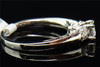 Diamond Solitaire Engagement Ring 14K White Gold Round Cut Band 0.49 Tcw.