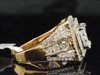 14k Yellow Gold Round Princess Cut Diamond Bridal Engagement Ring 1.75 Ct.