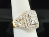 14k Yellow Gold Round Princess Cut Diamond Bridal Engagement Ring 1.75 Ct.