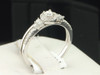 Ladies 10K White Gold Diamond Engagement Ring Wedding Band Bridal Set 0.30 Ct.