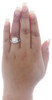 Solitaire Round Diamond Wedding Bridal Set 14K White Gold Engagement Ring 1 Ct