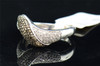 Ladies 10K White Gold Round Brown Diamond Engagement Ring Wedding Band 0.45 ct.