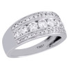 10K White Gold Real Diamond Channel Set Ladies Wedding Band Engagement Ring 1 CT