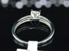 Princess Diamond Square Engagement Ring 14K White Gold 0.10 Ct Promise Ring