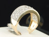 Diamond Wedding Band Ladies 14K Yellow Gold Round Cut Anniversary Ring 1.65 Ct.