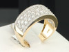 Diamond Wedding Band Ladies 14K Yellow Gold Round Cut Anniversary Ring 1.65 Ct.