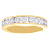 14K Yellow Gold Channel Set Diamond Wedding Band 4.75mm Anniversary Ring 1 CT.