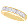 14K Yellow Gold Channel Set Diamond Wedding Band 4.75mm Anniversary Ring 1 CT.