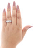 Diamond Wedding Band 10K White Gold Round Cut Ladies Anniversary Ring 1 Ct.