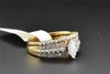 Marquise Diamond Bridal Set 14K Yellow Gold Engagement Ring Wedding Band 1 Ct