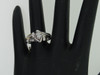 Diamond Engagement Ring Ladies 10K Two Tone Gold Marquise Solitaire 1/2 Tcw.