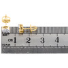 10K Yellow Gold Genuine Diamond Unisex 5.5mm 4 Prong Circle Stud Earrings 1/4 CT