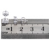 10K White Gold Real Diamond Unisex 6.35mm 4 Prong Circle Stud Earrings 0.36 CT