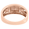 Diamond Wedding Band Ladies 14K Rose Gold Round Cut Pave Ring 0.32 Tcw.