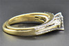 Princess Diamond Bridal Set 14K Yellow Gold Engagement Ring Wedding Band 0.77 Ct