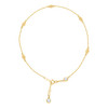 14K Yellow Gold CZ Womens Stationed Diamond Charm Cable Anklet 9" + 1" Extension