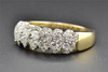 Diamond Wedding Band 14K Yellow Gold Round Cut Ladies Designer Ring 0.81 Ct