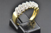 Diamond Wedding Band 14K Yellow Gold Round Cut Ladies Designer Ring 0.81 Ct
